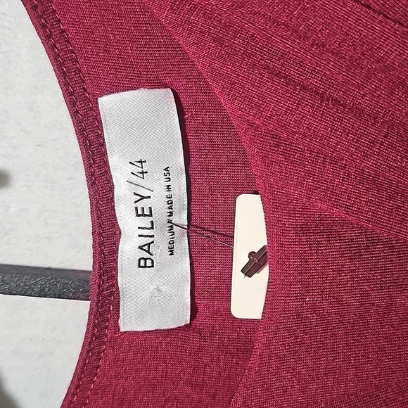 Bailey/44 Anthropologie Elegant Sleeveless Dress Wine Size Medium NWT - Picture 5 of 7